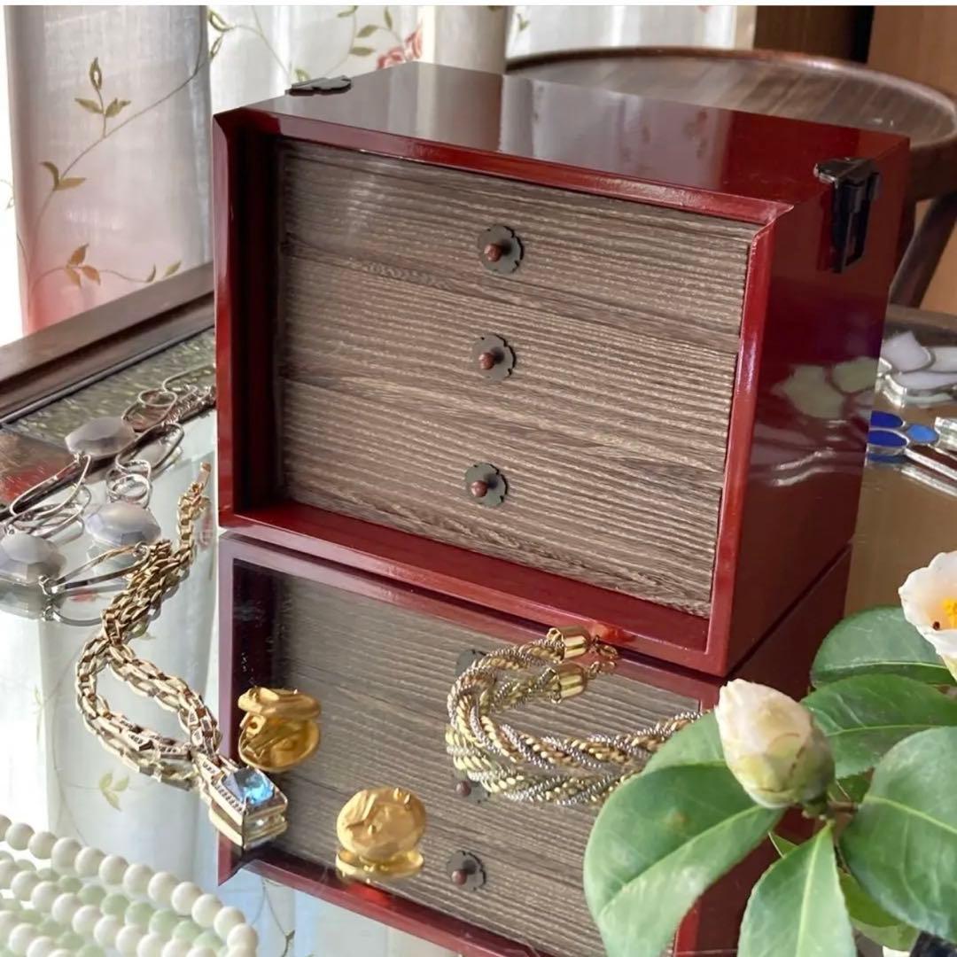 2191様感謝‼️秋‼️JAPAN輪島螺鈿蒔絵宝石箱「銀河-紅べに」1点　愛蔵品