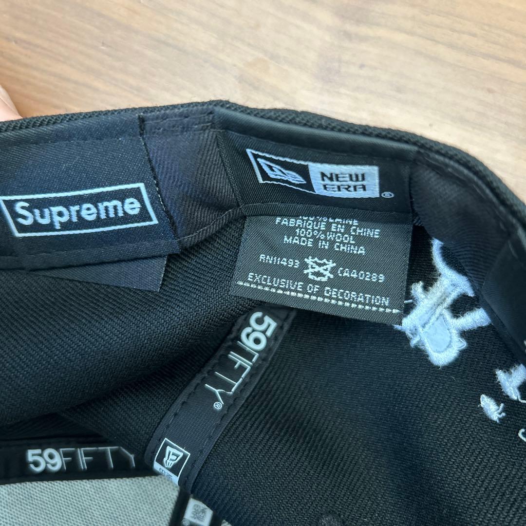 Supreme 黒 キャップ新品未使用