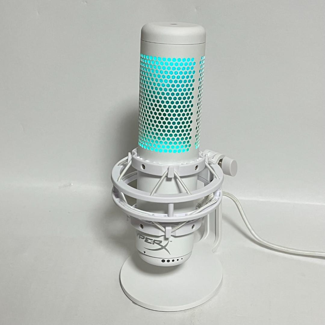 HyperX QuadCast S ホワイト USBコンデンサーゲーミングマイク