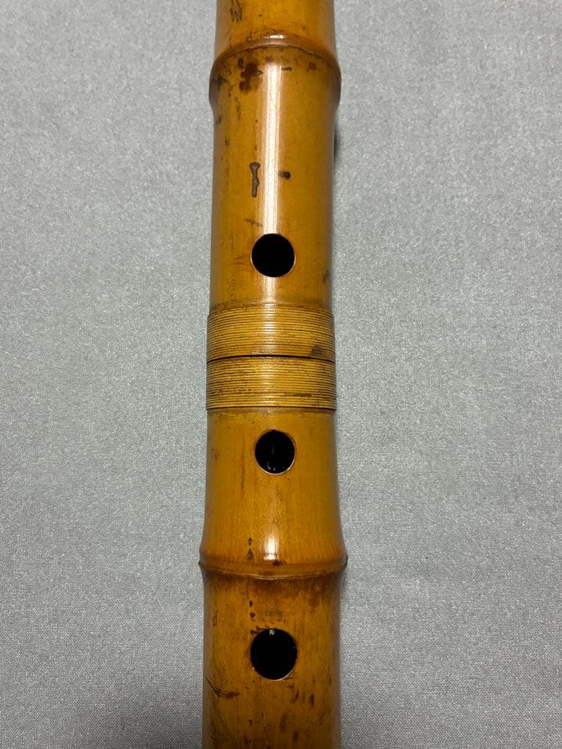 竹製 尺八 六寸菅
