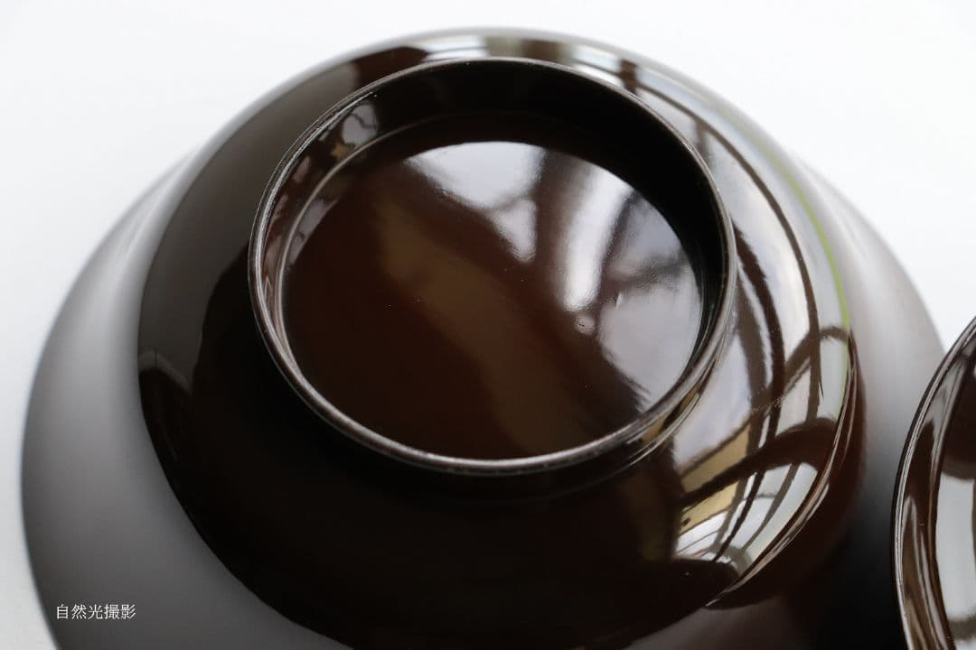 M873 時代 木製漆器 輪島塗 蝶金蒔絵 黒塗椀 二客 天然木 梨地