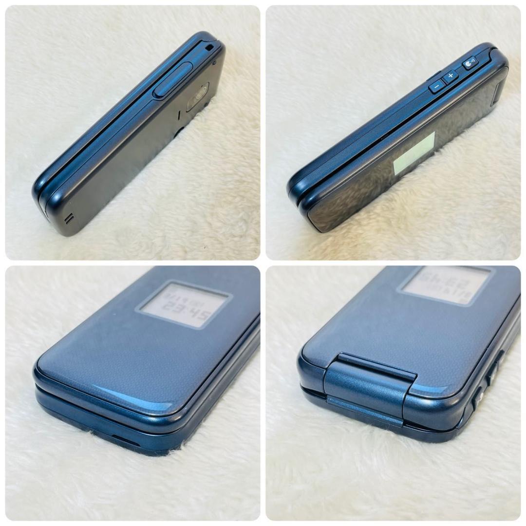 【新品同様品】ドコモ らくらくホン F-01M ネイビー