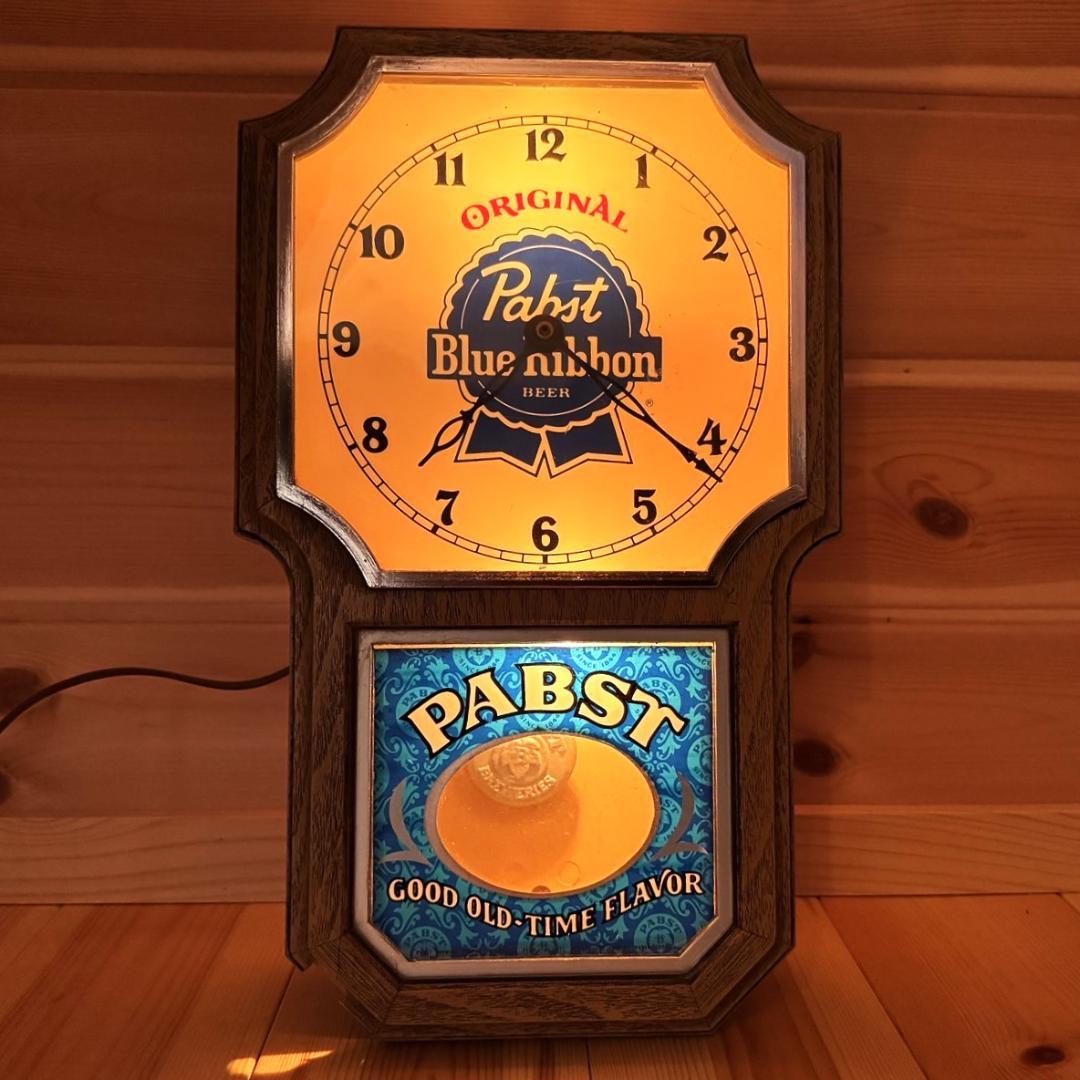 Pabst Blue Ribbon 振り子時計 壁掛け時計 ビンテージ パブスト