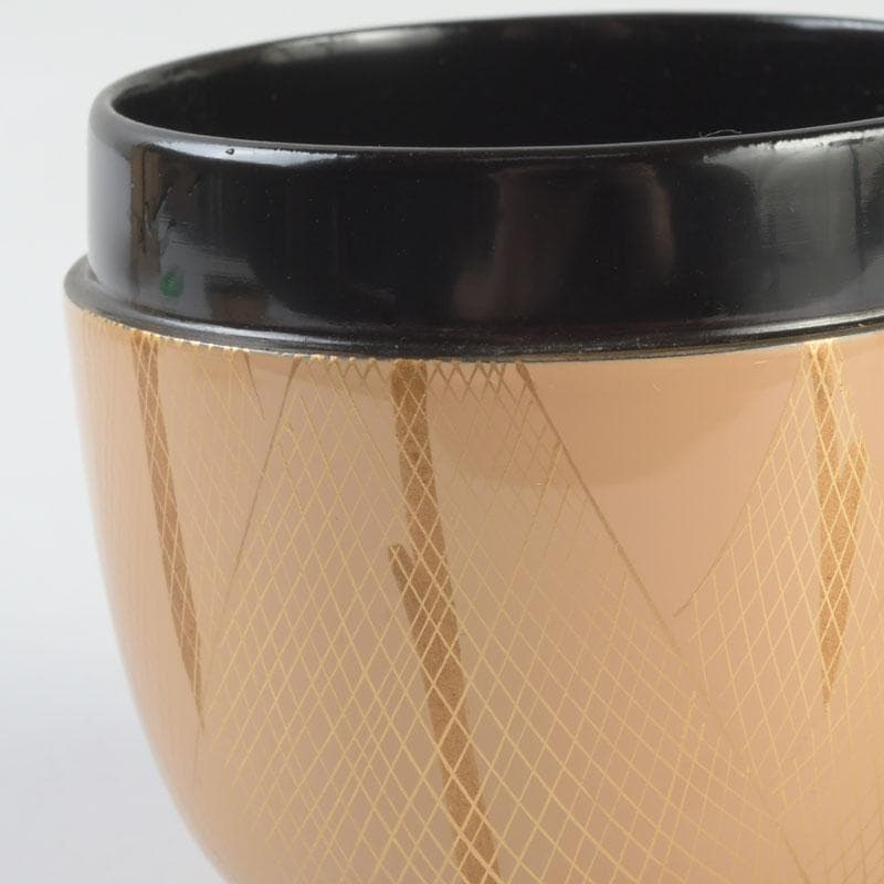 茶道具　越前蒔絵師　宮田宗景作　金蒔絵　棗　共箱　V　9838