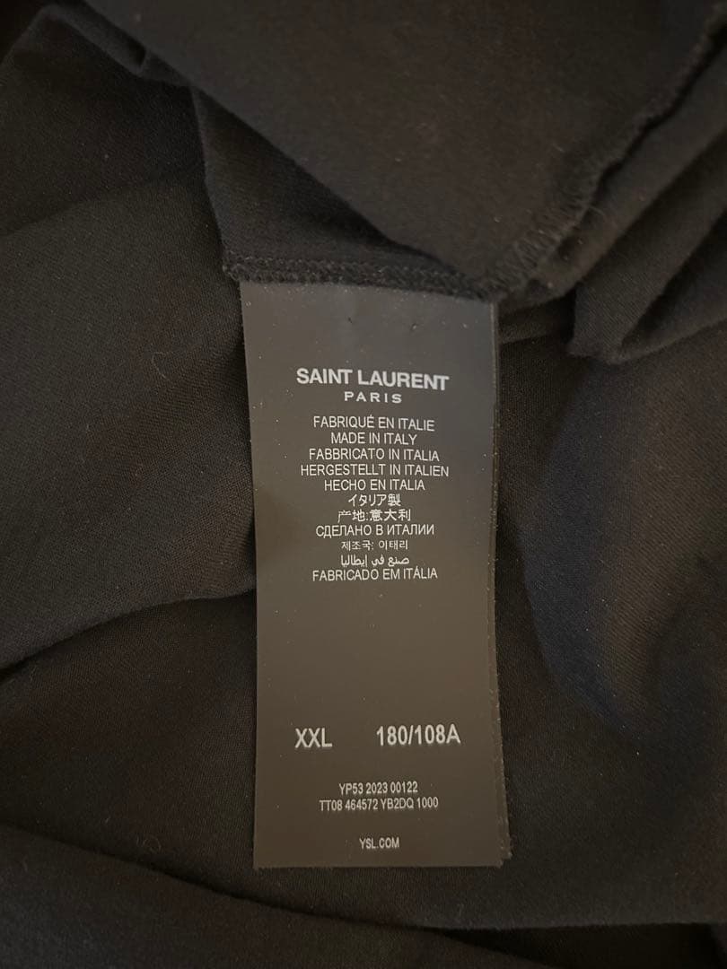 SAINT LAURENT ブラック Tシャツ