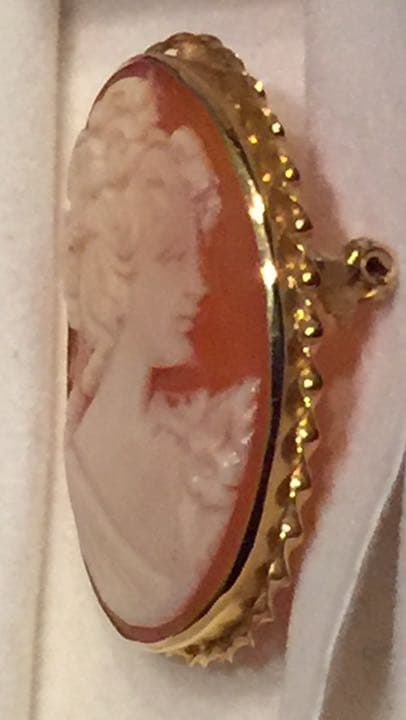 ビンテージ美品★カメオ★14K刻印585APA