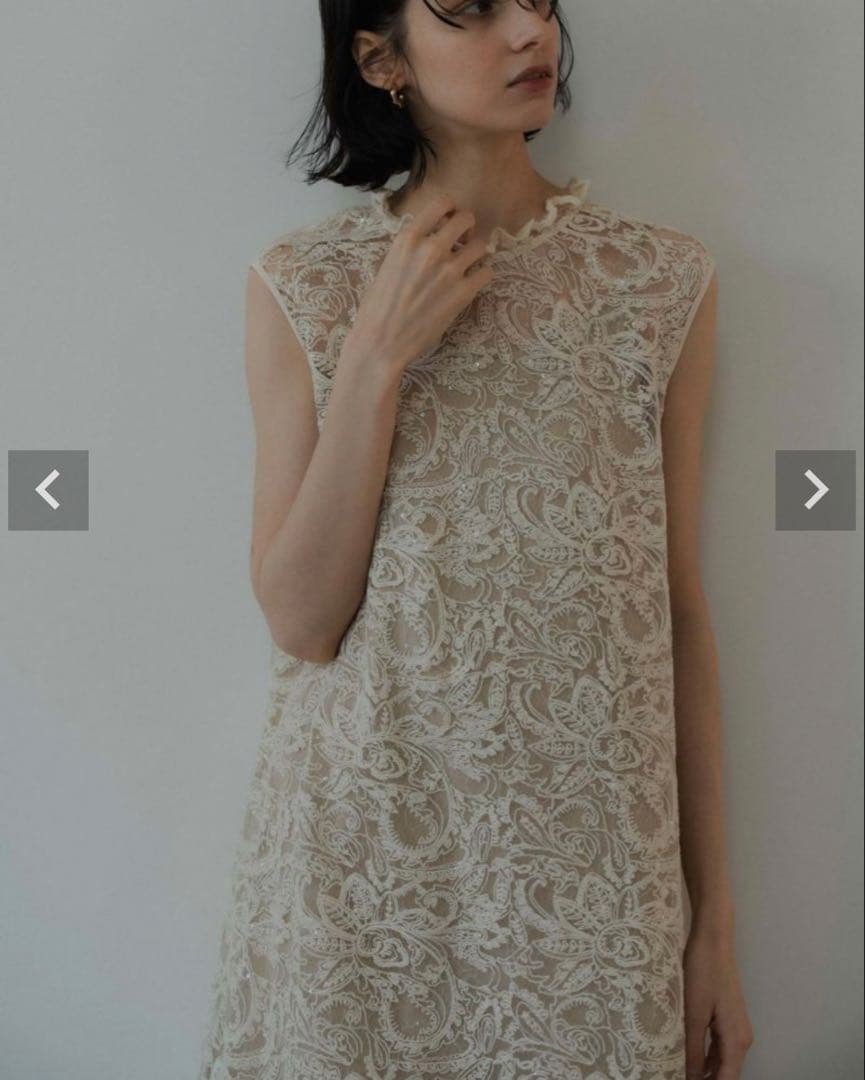 LE’RURE Prism lace A-line dress