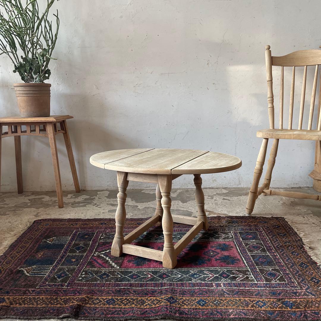 ビンテージ ドロップリーフテーブル ドロップサイドテーブル　剥離