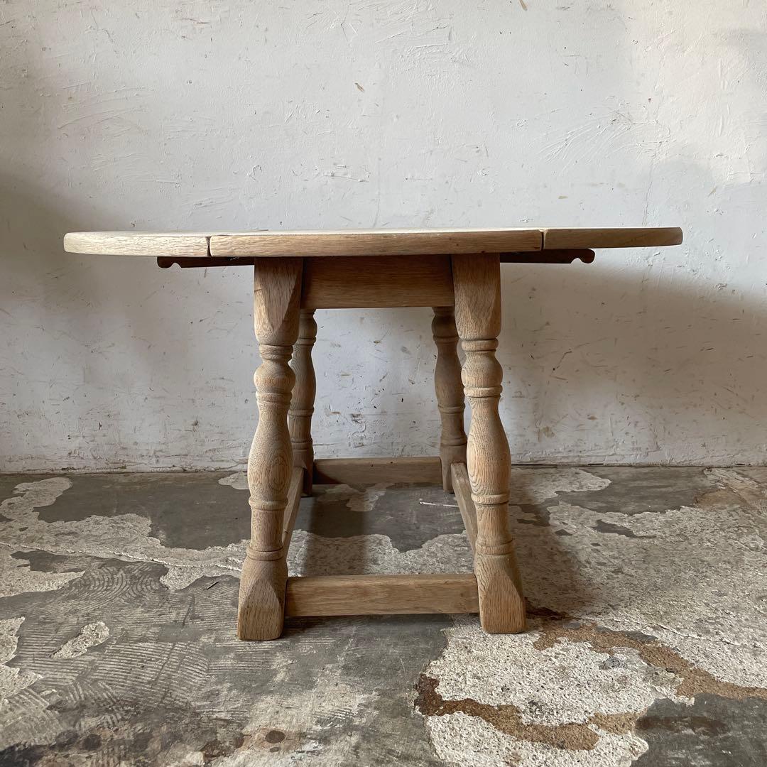 ビンテージ ドロップリーフテーブル ドロップサイドテーブル　剥離