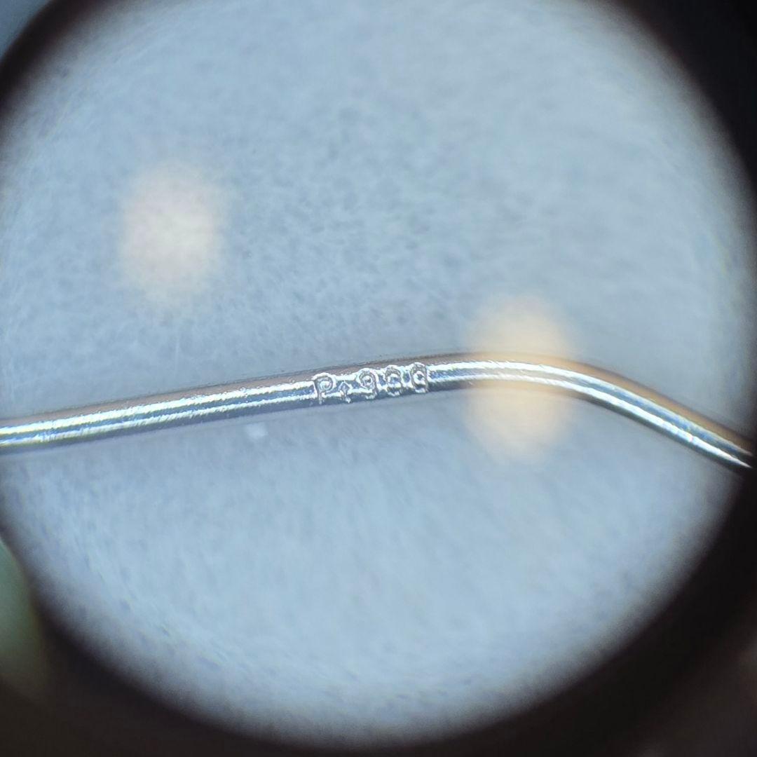 Pt900 ガーネット ピアス 雫型 揺れるデザイン プラチナ 赤石 上品