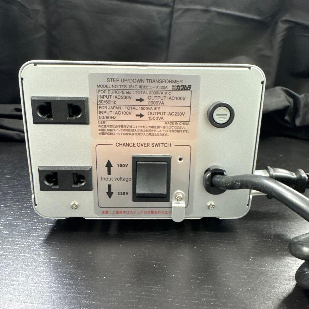 タ*ノ様 【未使用品】海外・日本国内用変圧器　TTS-151C 定格容量1500