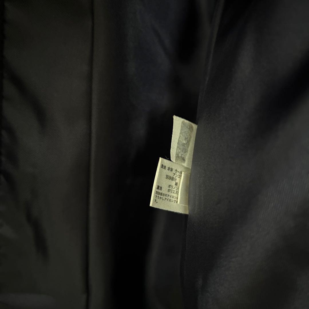 familiar ネイビー アンゴラ混　ウールコート　120