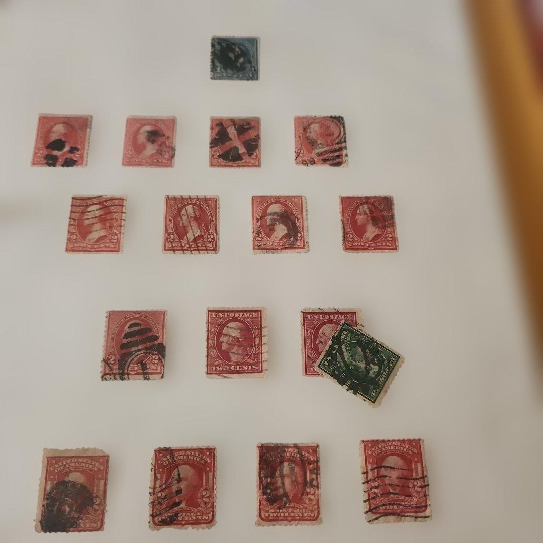 アメリカ　使用済み切手　一冊