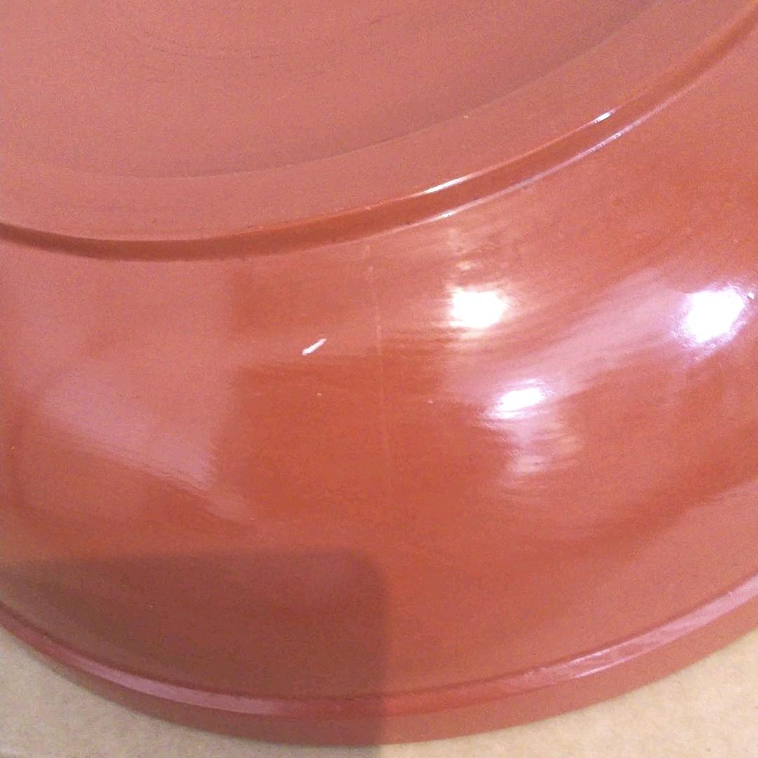 最終お値下げ◎根来　捏ね鉢　12寸　大鉢　栃くり抜き