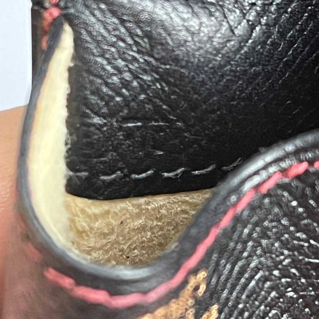 エルメス　HERMES　ペンケース　ブラック＆エンジ