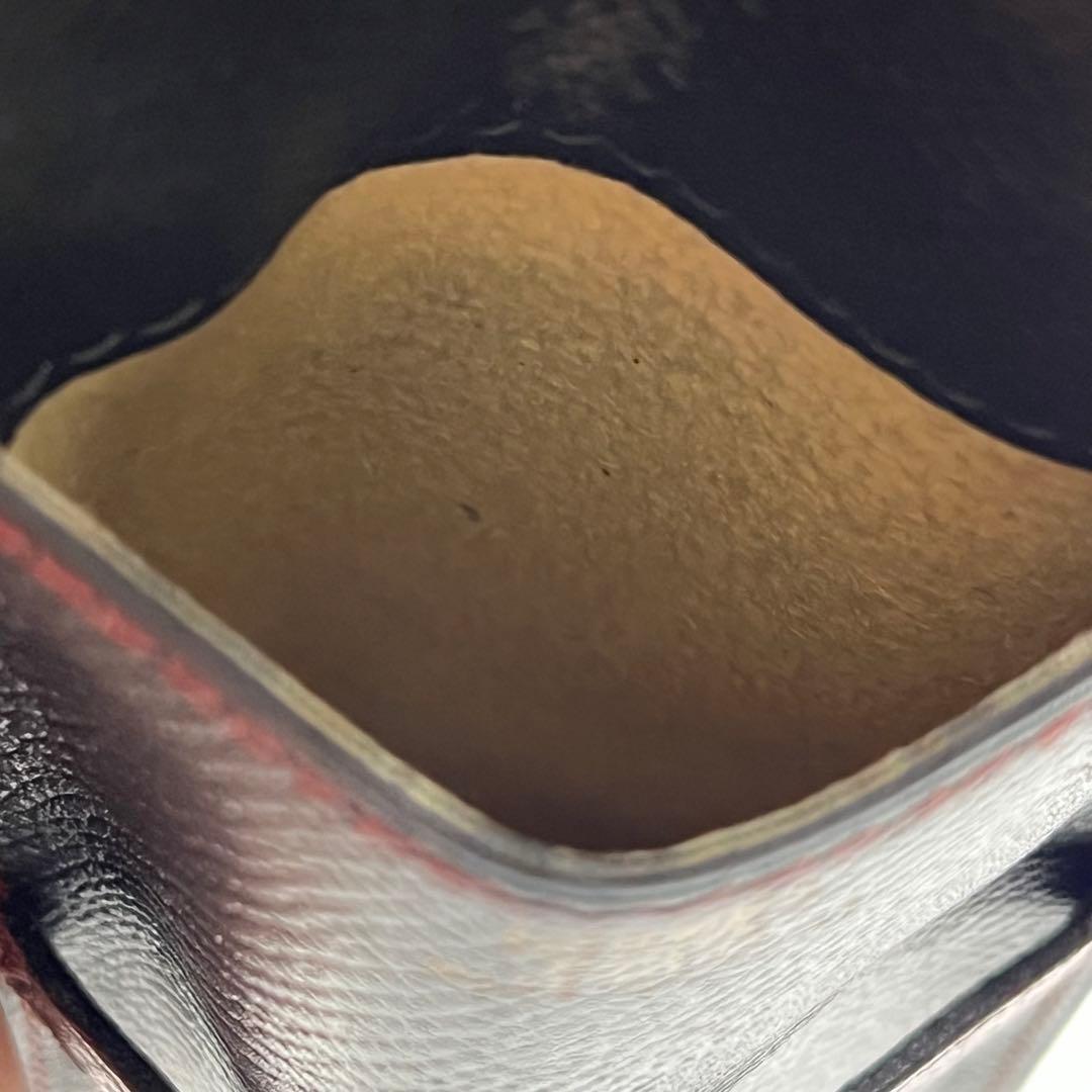 エルメス　HERMES　ペンケース　ブラック＆エンジ