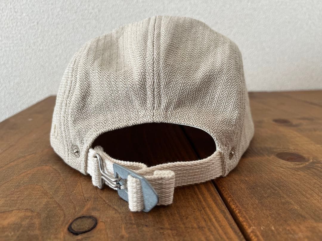 NICENESS ベージュ ヘリンボーンキャップ