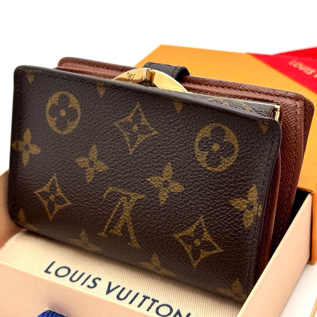 美品✨️ルイヴィトン　モノグラム　ヴィエノワ　コンパクト　二つ折り財布　折り財布