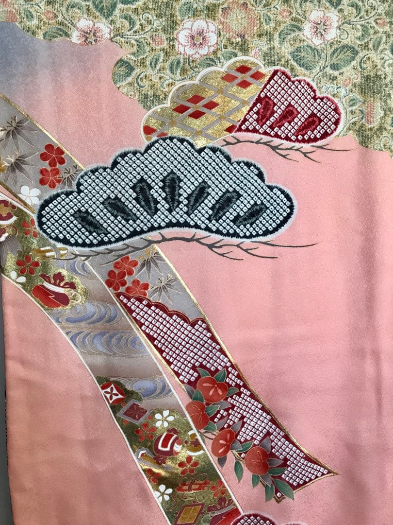 振袖　超美品　正絹　宝づくし　熨斗　日本の美結集