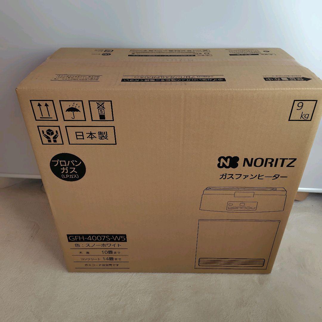 【新品未使用】NORITZ ガスファンヒーター GFH-4007S-W5　LP