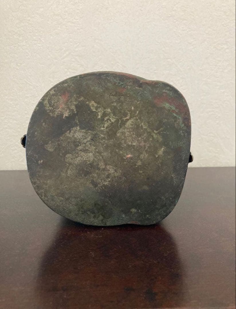 珍品 作家物 銚子 四方木瓜 お弁当箱 骨董 アンティーク雑貨 金属 美術品