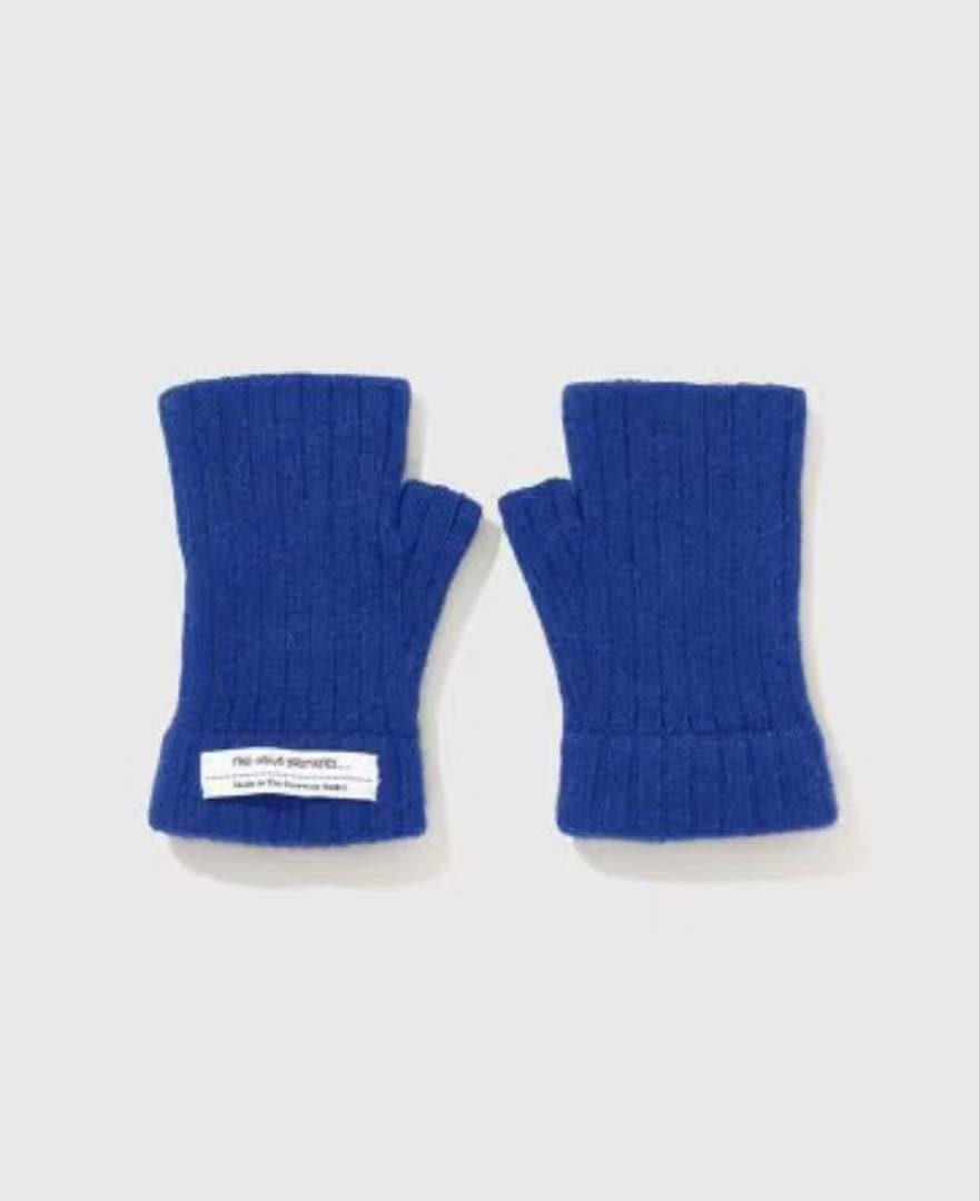 ADAM ET ROPÉ 青 指なし手袋