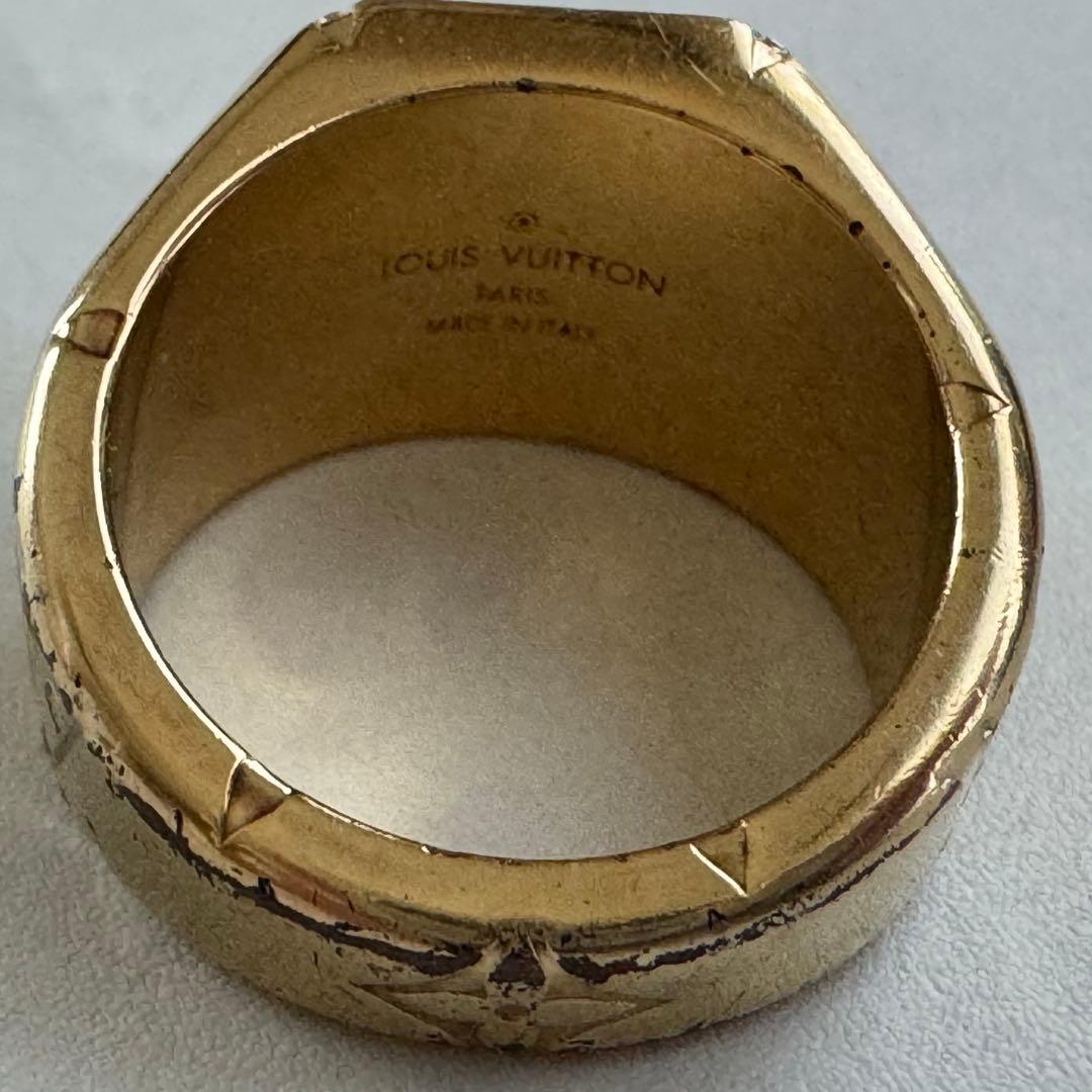 ルイヴィトン　シグネットリング　モノグラム　Mサイズ