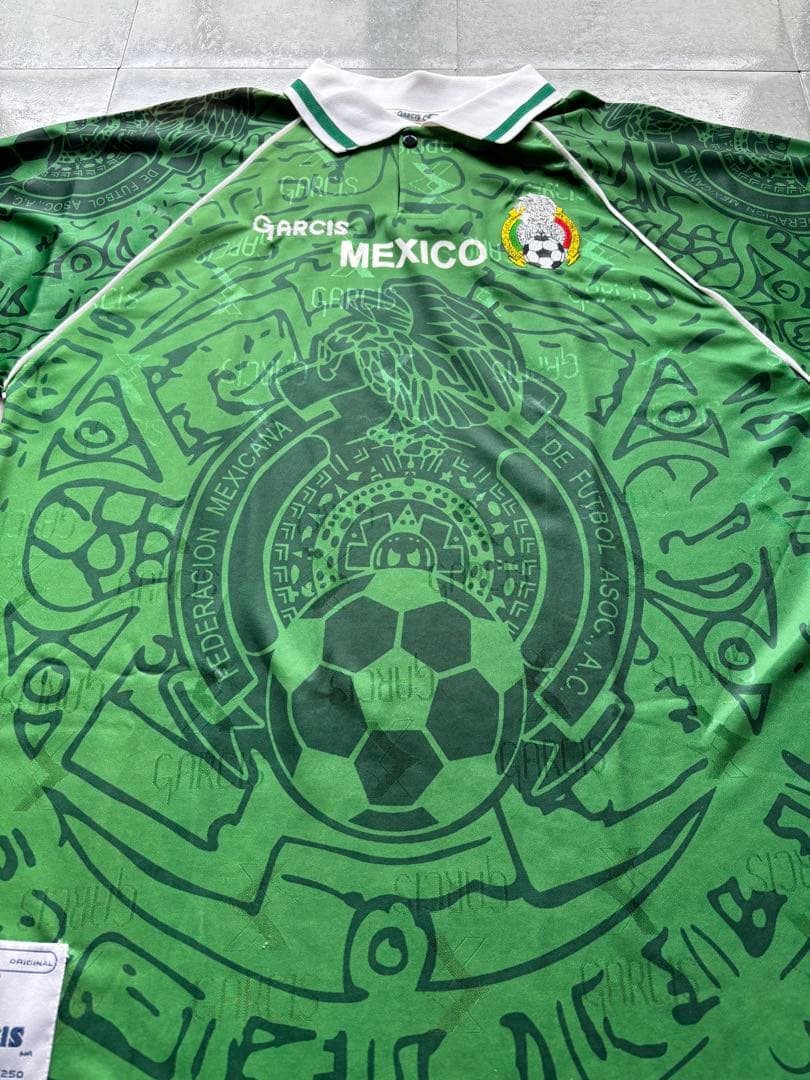 レア　1999年　メキシコ代表　ホームユニフォーム　襟付き　ヴィンテージ