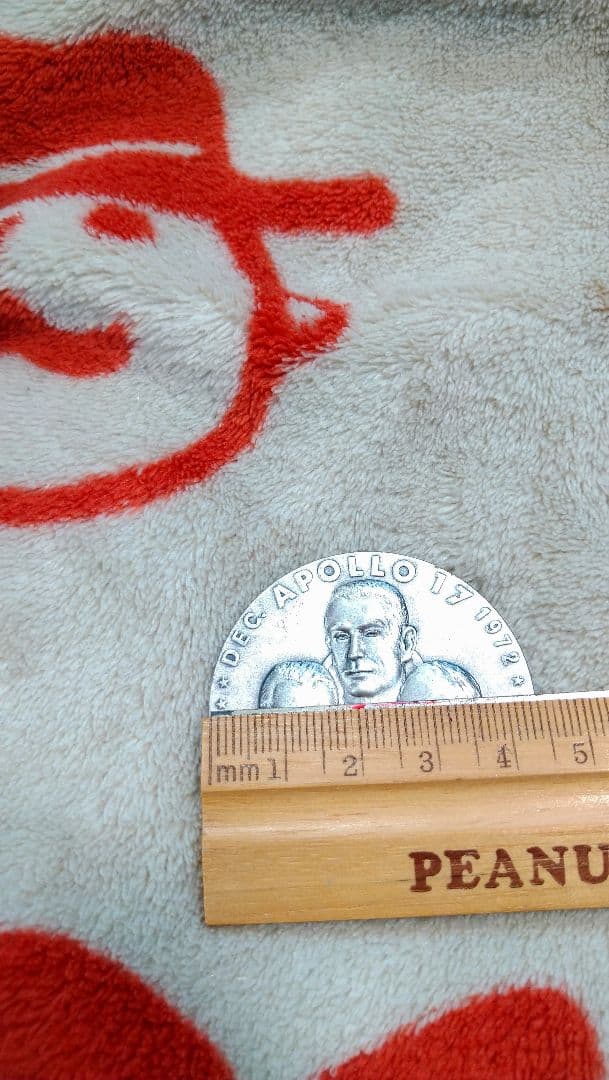 917☆　完全限定発行！　アポロ17号　公認記念品メダル　純銀　sv1000