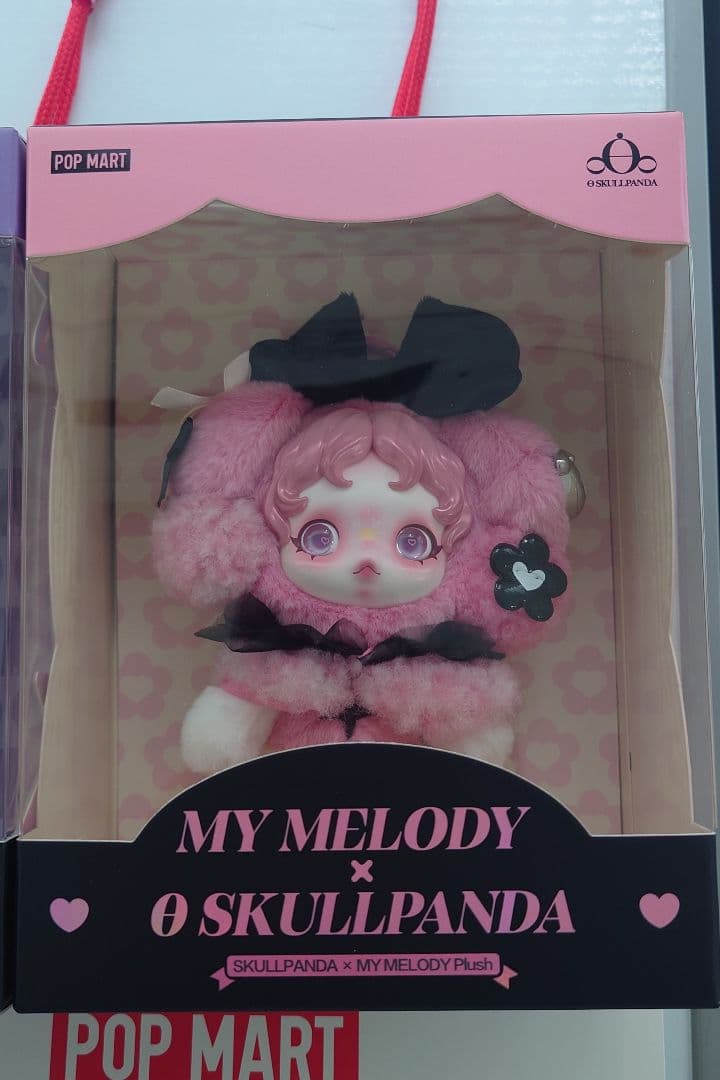 スカルパンダ 3体、XG(日本限定)*1、クロミ *1、マイメロディ *1、袋付