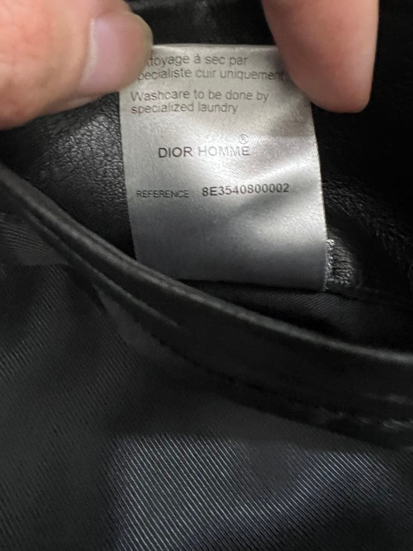 Dior homme レザー　ジャケット