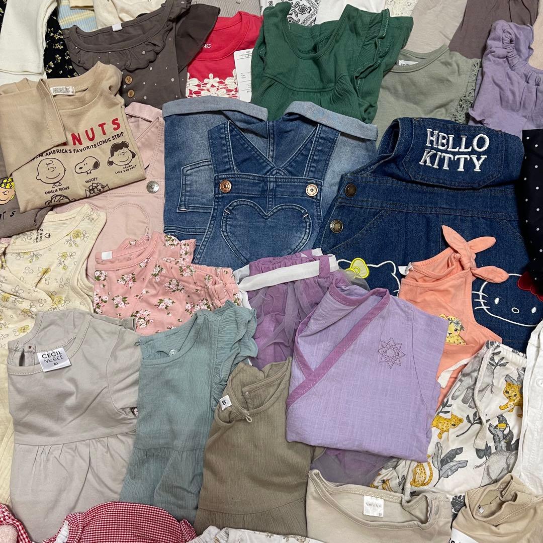 【大量】子供服 女の子 ベビー キッズ まとめ売り 123点