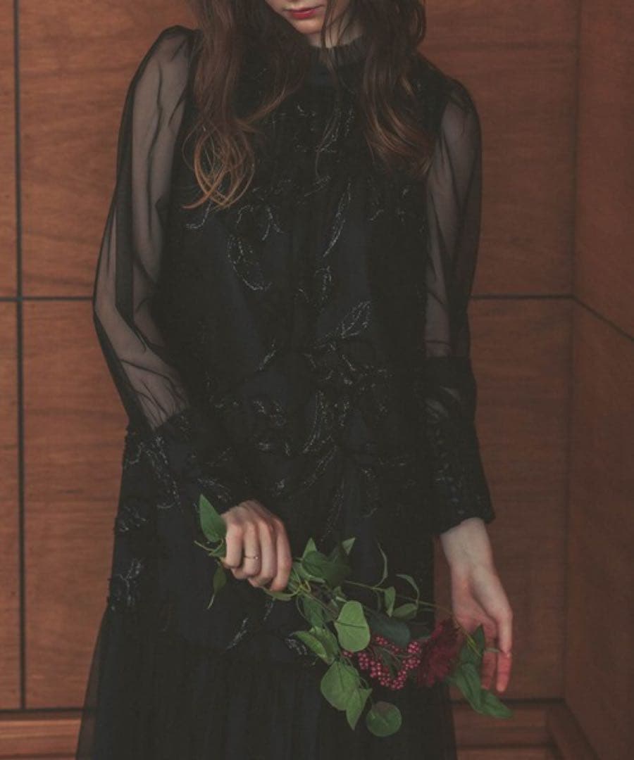 ★新作★ドリードール　フェザーフラワーチュールドレス