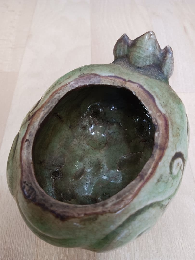 時代物　三田青磁　獅子香炉　箱付