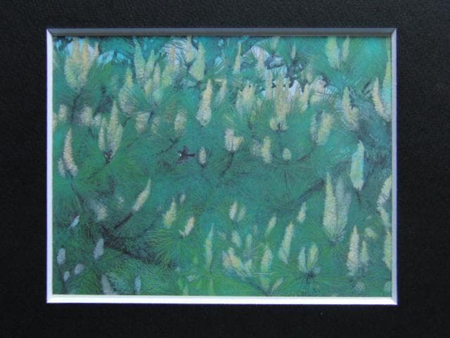 小谷津雅美、松花遊悠、希少な画集より、新品高級額装付、状態良好