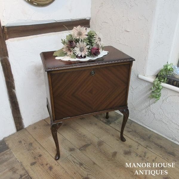 イギリス アンティーク 家具 サイドキャビネット 書類整理 猫脚 6088e