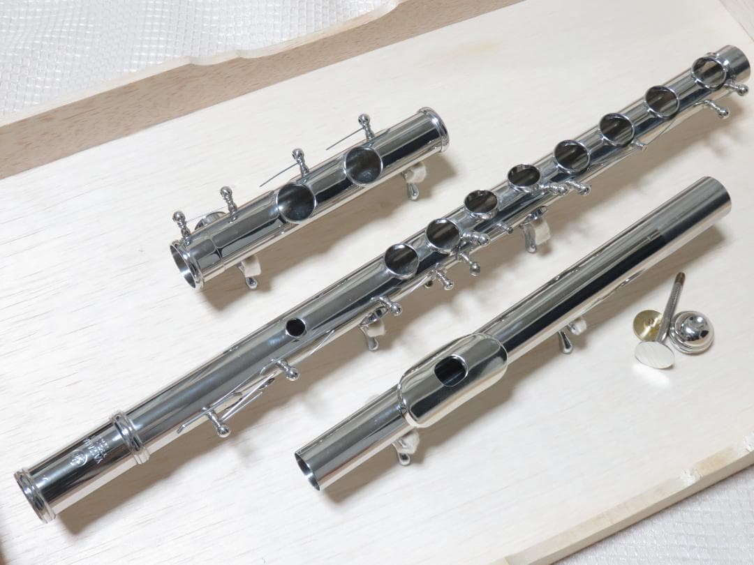 全タンポ＆ヘッド・コルク交換済　フルート　YAMAHA　YFL-23　Eメカ付き