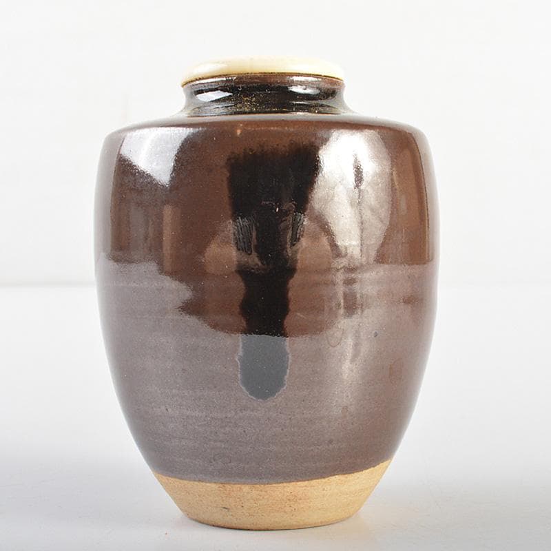 茶道具　玉領作　茶入　仕覆付　共箱　V　R6891