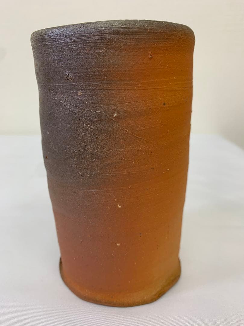 中村六郎　備前　麦酒呑　共箱