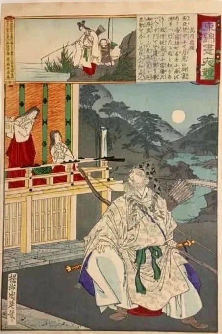 浮世絵版画、東錦畫夜競武内宿禰、楊洲周延（橋本周延)画明治19年出版