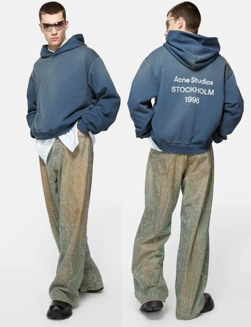 Acne Studios トップス ダークブルーパーカー L