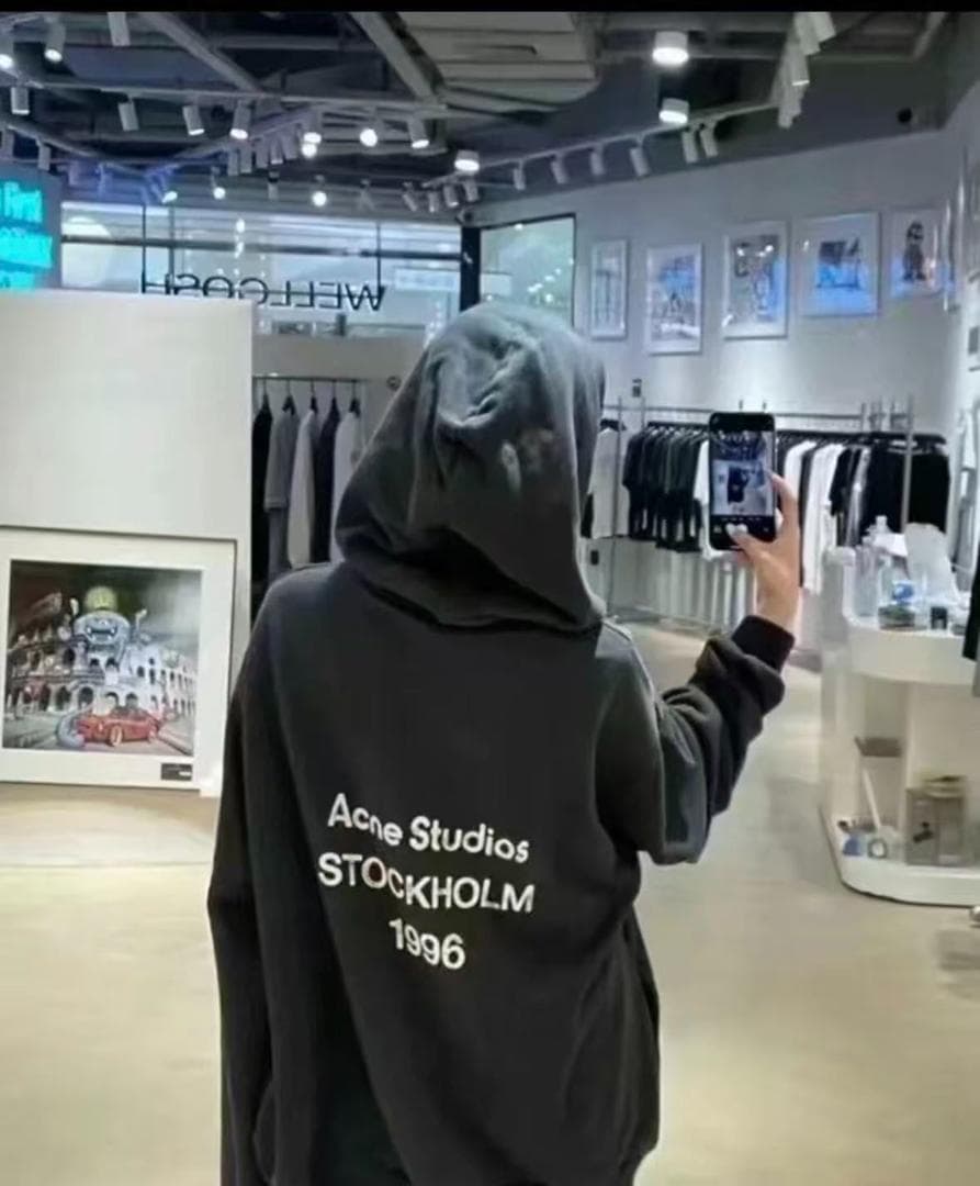 Acne Studios トップス ダークブルーパーカー L