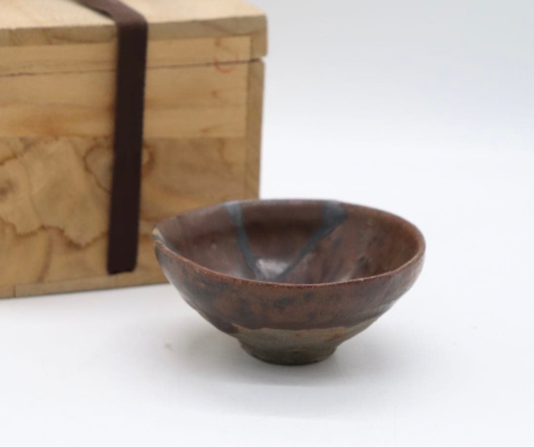 中国　建窯 茶盏　木箱入　訳あり　送料込み0524