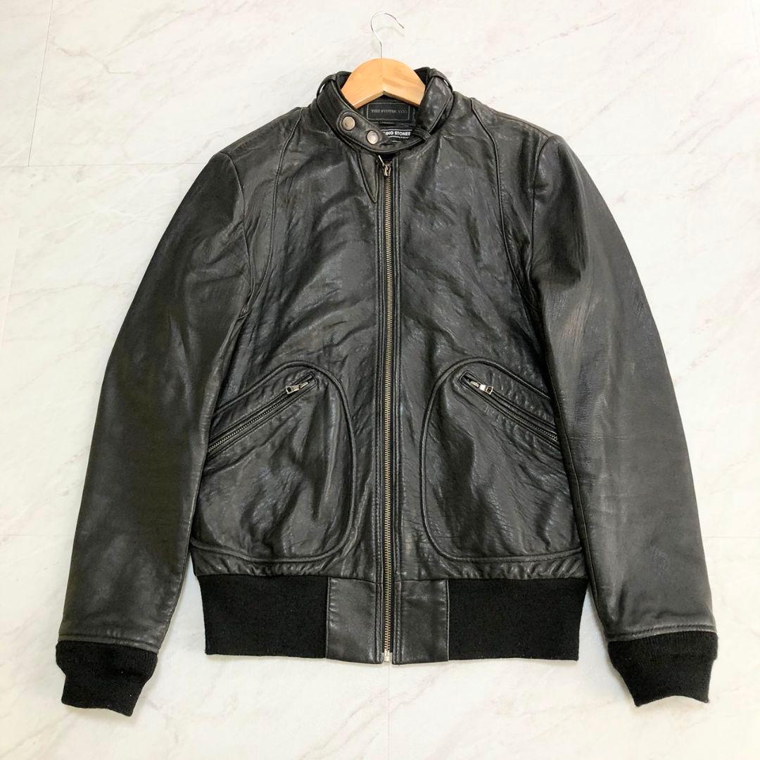 美品☆HYSTERIC GLAMOUR　ローリングストーンズ　ライダース　黒　革