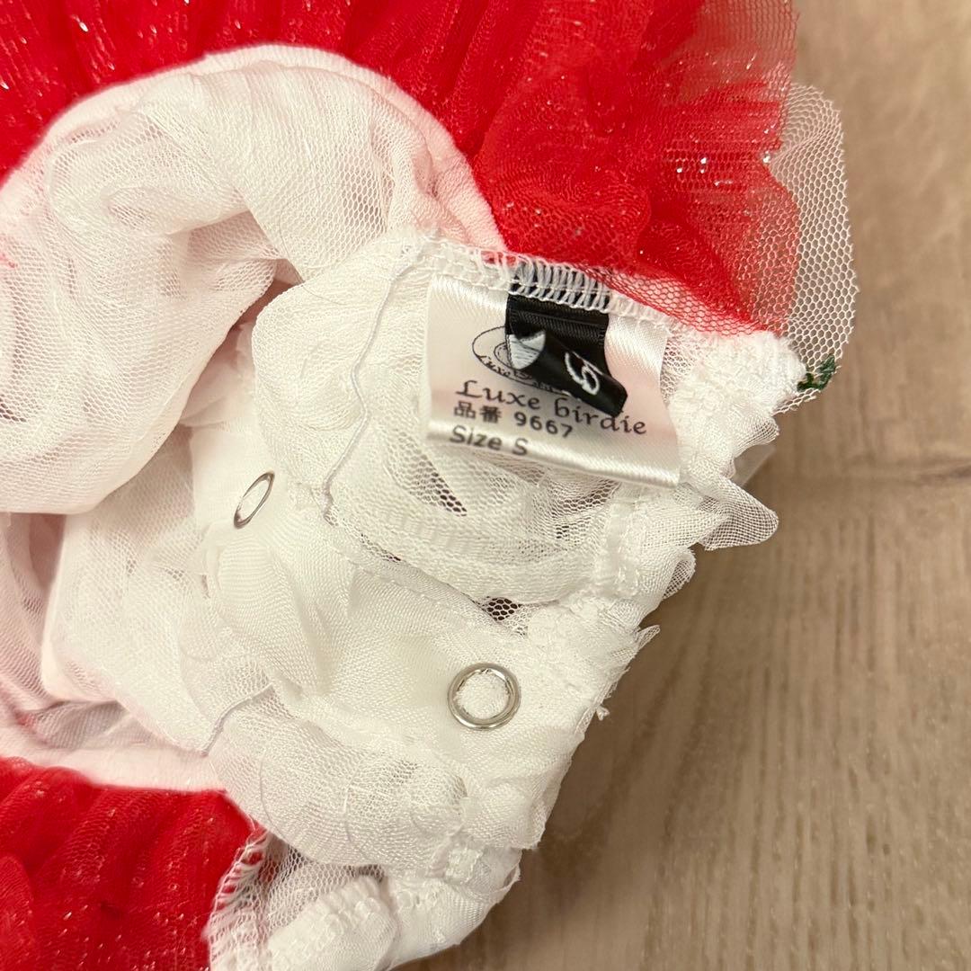 リュクスバーディLuxe birdieルージュワンピースバレッタセット犬服レッド