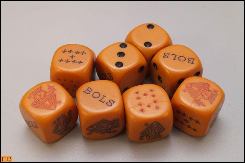 ヴィンテージ LUCAS BOLS ダイスカップ ダイス8個