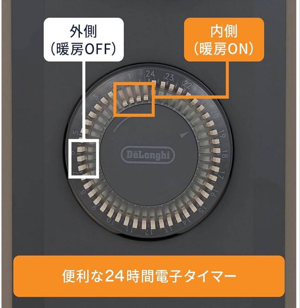 [ほぼ新品]デロンギ オイルヒーター RHJ21F0812-GY 1200W
