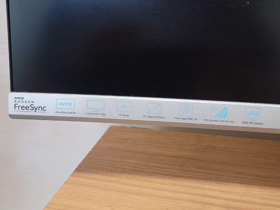 tacHP 34f Curved 34インチ湾曲ディスプレイ IPSパネル