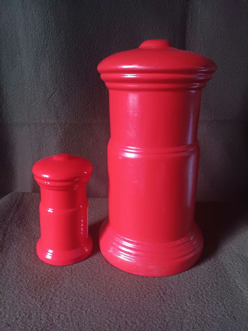 郵便ポスト 丸型貯金箱 小タイプ 大タイプ 2個セット