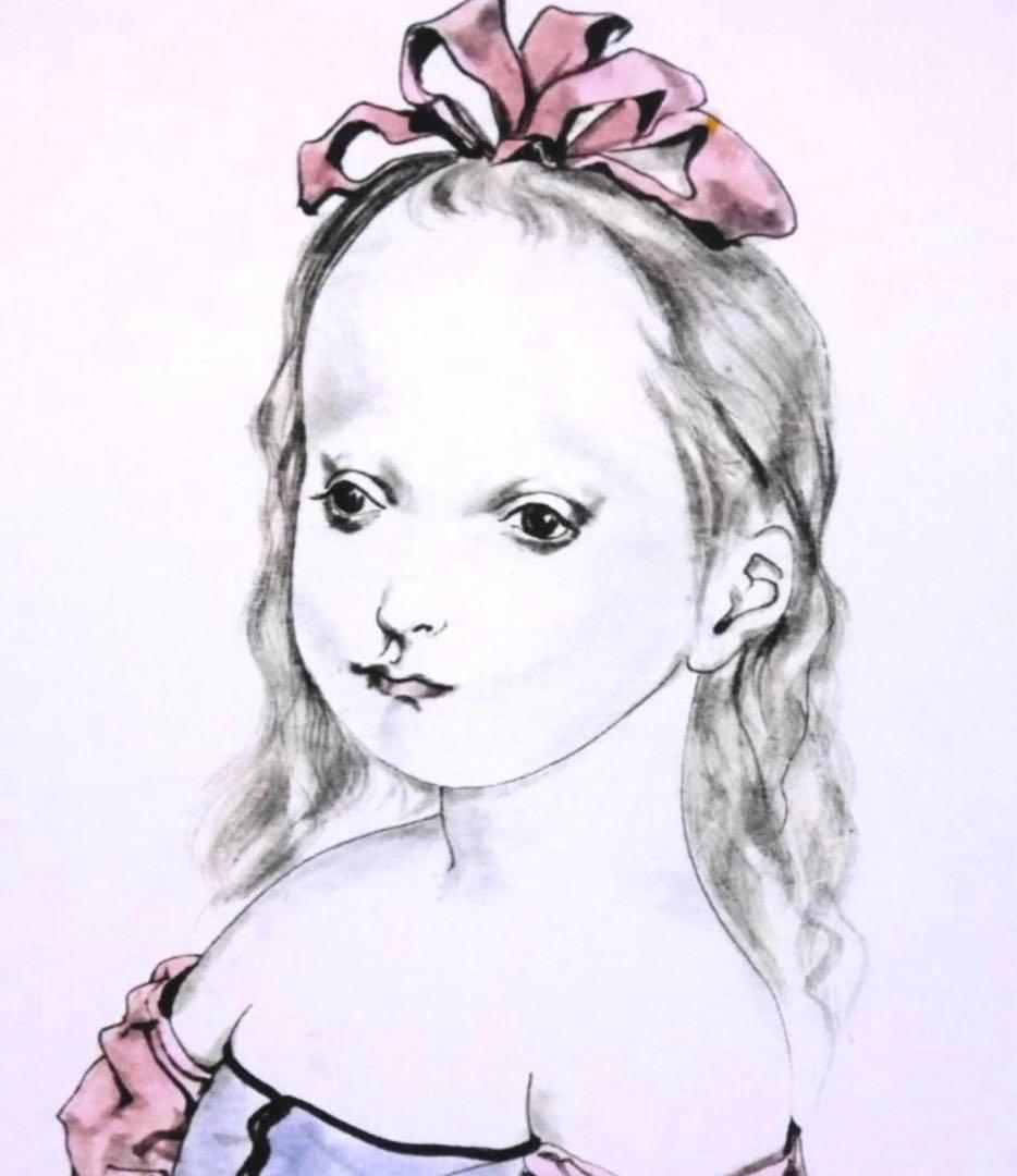 藤田嗣治 ポショワール 1952年 絵画